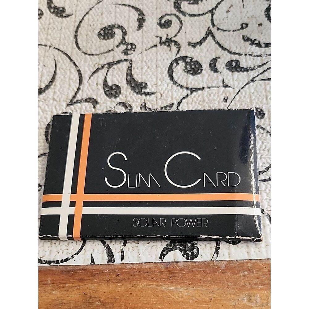 80's Slim Card Solar Power  Calculator